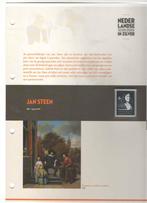 Schilders in Zilver: Jan Steen, Postzegels en Munten, Postzegels | Nederland, Na 1940, Ophalen of Verzenden, Postfris