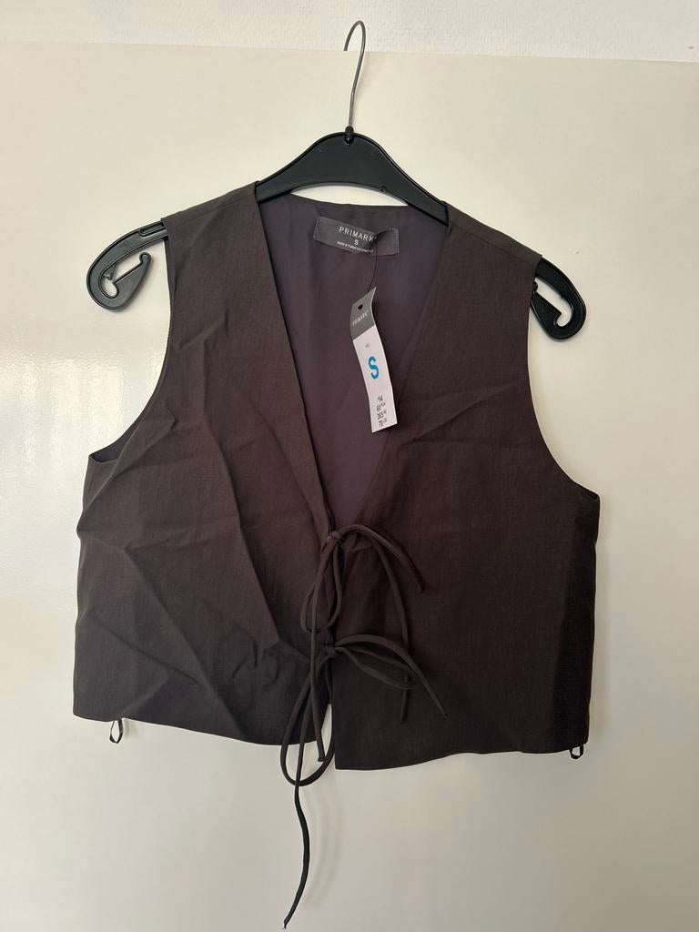 Topje / gilet - Maat S, Kleding | Dames, Bodywarmers, Ophalen of Verzenden, Zo goed als nieuw, Zwart