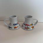 Set van 2 Mariner Kofiemokken met Nautische Vlaggen, Ophalen of Verzenden, Gebruikt