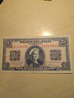 Wilhelmina 2½ Gulden 1945 - Serie 2AD, Ophalen of Verzenden