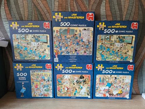 6x Jan van Haasteren Puzzels - 500 Stukjes, Hobby en Vrije tijd, Denksport en Puzzels, Gebruikt, Legpuzzel, 500 t/m 1500 stukjes