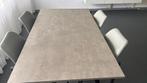 Eettafel antraciet 140x80, Huis en Inrichting, Ophalen, 200 cm of meer, 50 tot 100 cm, Zo goed als nieuw