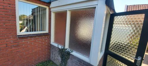 Gebruikte hardhouten kozijnen + deur, Doe-het-zelf en Verbouw, Kozijnen en Schuifpuien, Gebruikt, Deurkozijn, Hout, 75 tot 150 cm