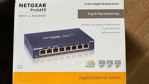 NetGear ProSAFE Switch - GS108GE, Computers en Software, Netwerk switches, Zo goed als nieuw, Ophalen of Verzenden