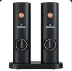 Buccan – Luxe Elektrische Peper en zoutmolen–Rosegoud/Zwart, Ophalen of Verzenden, Nieuw