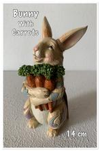Bunny with Carrots : Jim Shore, Ophalen of Verzenden, Overige figuren, Nieuw, Beeldje of Figuurtje