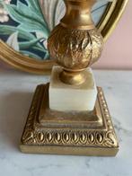Vintage tafellampje onyx marmer messing, Gebruikt, Vintage, Ophalen of Verzenden, Minder dan 50 cm