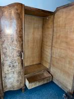 Houten kledingkast met spiegel en veel opbergruimte, Ophalen