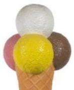 Schepijsje polyester verrijdbaar 170 cm - deco schepijs, Verzamelen, Merken en Reclamevoorwerpen, Ophalen, HorecaBeelden, Nieuw