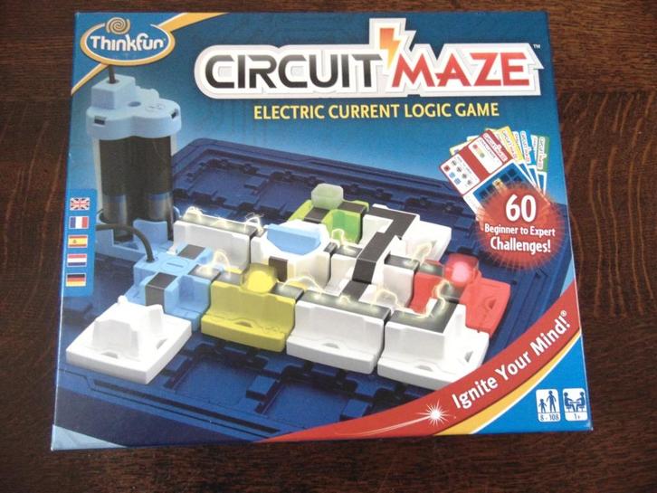 Circuit Maze Spel van Thinkfun, Hobby en Vrije tijd, Gezelschapsspellen | Bordspellen, Zo goed als nieuw, Een of twee spelers