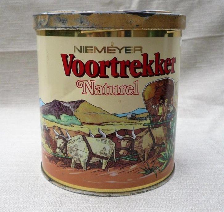 blik (leeg) Niemeyer Voortrekker pijptabak Groningen 200gram, Verzamelen, Rookartikelen, Aanstekers en Luciferdoosjes, Gebruikt