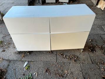 Gratis IKEA verrijdbaar tv meubel kast hoogglans wit 