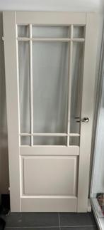 Deur facet geslepen glas opdek, Ophalen, 80 tot 100 cm, Binnendeur, 200 tot 215 cm