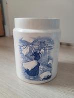 Delfts Blauw Pot met Hollands Tafereel, Ophalen of Verzenden