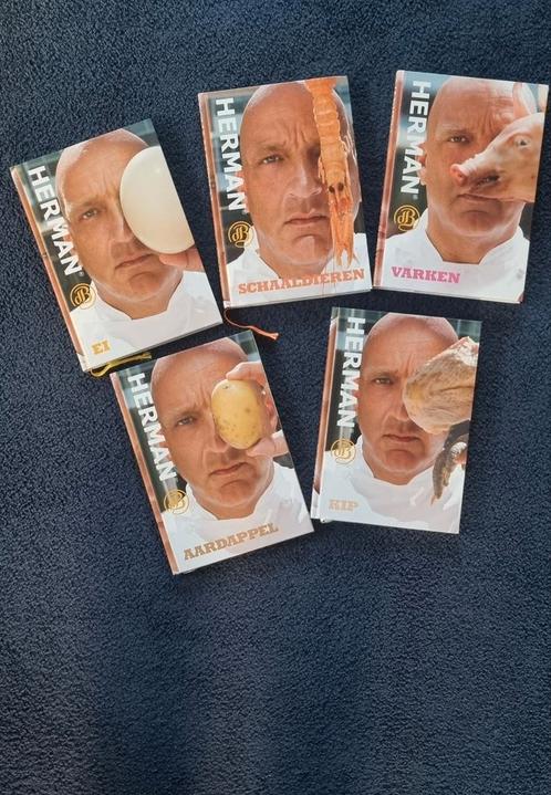 5x Herman den Blijker kookboeken nieuwstaat., Boeken, Kookboeken, Zo goed als nieuw, Ophalen of Verzenden