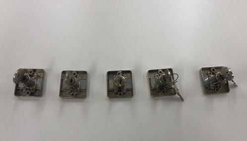 Wurth MS-1000 meubelslotjes zonder of met cillinderkern lade, Doe-het-zelf en Verbouw, Hang- en Sluitwerk, Nieuw, Chroom, Ophalen of Verzenden