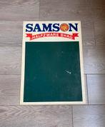 Vintage Samson tabak sigaretten display reclame krijt bord, Ophalen, Gebruikt, Reclamebord