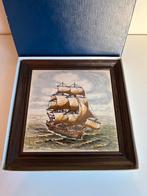 Wandtegel De Schelde Vlissingen Fregat 1750, Antiek en Kunst, Antiek | Wandborden en Tegels, Ophalen of Verzenden