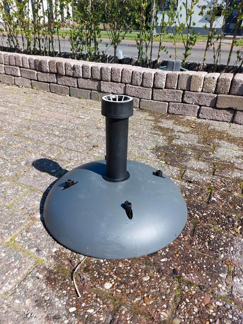 Handson parasolvoet kunststof 25 kg zwart rond, Tuin en Terras, Parasols, Zo goed als nieuw, Parasolvoet, Minder dan 1 meter, Ophalen
