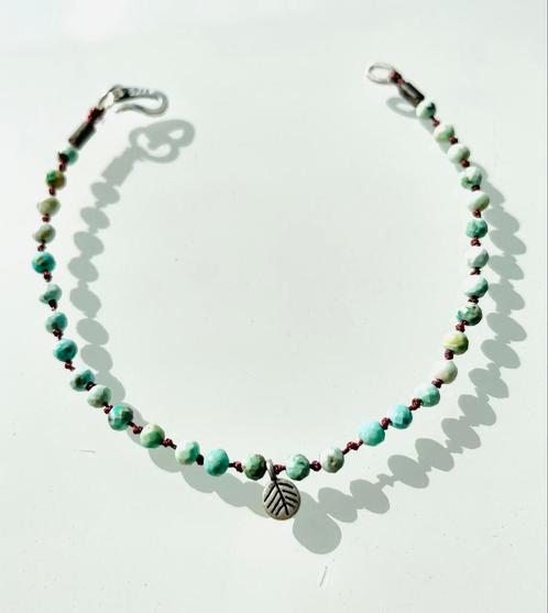 Peru Turquoise armband & Zilver 925, Sieraden, Tassen en Uiterlijk, Armbanden, Nieuw, Zilver, Blauw, Met bedels of kralen, Met edelsteen