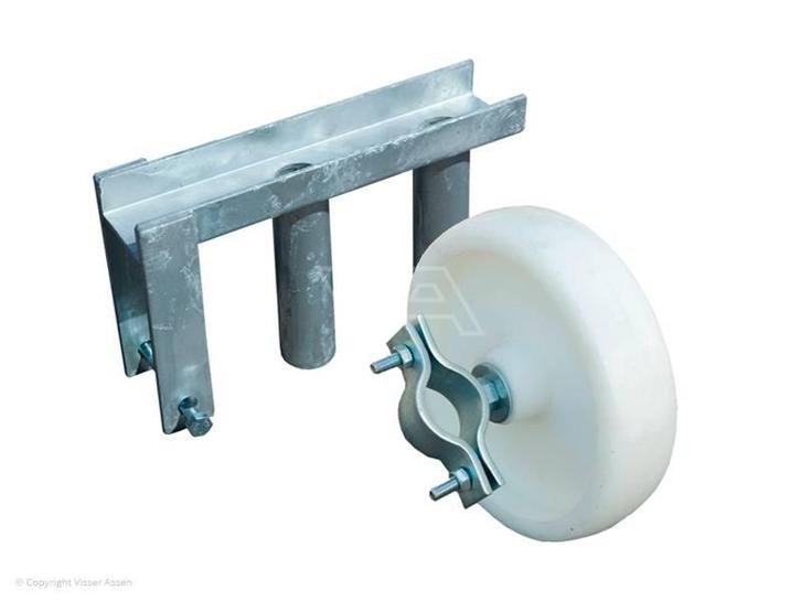 3x Bouwhekwiel en bouwhekscharnier bouwhek wiel bouwhekken, Doe-het-zelf en Verbouw, IJzerwaren en Bevestigingsmiddelen, Gebruikt