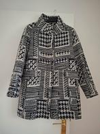 Mooie wollen mix jas met print van Zara, Blauw, Zara, Ophalen of Verzenden, Zo goed als nieuw