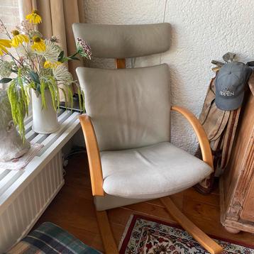 Stokke leren Bureaustoel( grijs/groen) beschikbaar voor biedingen