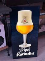 Tripel Karmeliet reclame verlichting lichtbak, Verzamelen, Biermerken, Ophalen of Verzenden, Zo goed als nieuw, Reclamebord, Plaat of Schild
