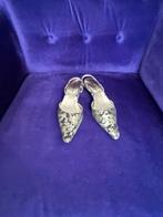 Pumps/slingbacks zwart/goud oosters motief mt36, Pumps, Verzenden, Zwart, Nieuw
