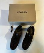 Bruin lederen sneakers van Hogan. Maat 10, Ophalen of Verzenden, Zo goed als nieuw, Bruin