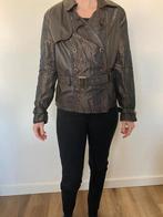 Gave leren jas van Donna D, Kleding | Dames, Jassen | Zomer, Donna D, Ophalen of Verzenden, Zo goed als nieuw, Bruin