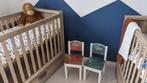 2x ledikant Kidsmill Brent Lade Oldwood, 2x matras Himlavalv, Ophalen, Gebruikt, Box, Bedje of Wieg