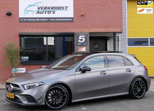 Mercedes-Benz A-klasse AMG 35 4MATIC Premium Plus pano. scha, Auto's, Mercedes-Benz, Bedrijf, Te koop, A-Klasse, 360° camera, 4x4
