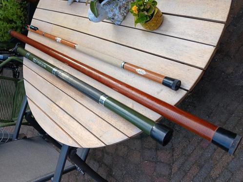 Vaste hengel old school 3x, Watersport en Boten, Hengelsport | Witvissen, Gebruikt, Vaste hengel, Ophalen of Verzenden