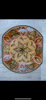 Antieke Handbeschilderde Schaal uit Marokko, Antiek en Kunst, Ophalen