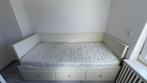 HEMNES Bedbank met lades en matras, Huis en Inrichting, Slaapkamer | Bedden, Ophalen, Wit, Tweepersoons, 80 cm