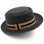 Grijze wollen pork pie hoed / heren dames bowler porkpie, Kleding | Heren, Hoeden en Petten, Verzenden, Nieuw, Hoed