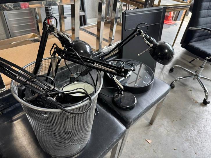 Kantoorartikelen - Alles in 1 koop!, Huis en Inrichting, Bureaustoelen, Gebruikt, Bureaustoel, Zwart, Ergonomisch, Ophalen