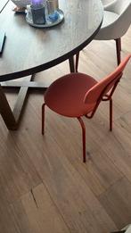 4 IKEA Östanö keukenstoelen roodbruin - heel weinig gebruikt, Ophalen, Kunststof, Zo goed als nieuw, Vier