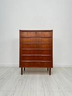 Vintage Retro Deense Ladekast Kast Dressoir Teakhout Teak, 50 tot 100 cm, 5 laden of meer, 25 tot 50 cm, 100 tot 150 cm