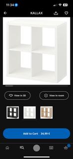 IKEA KALLAX Kast – Wit, 2x2 Vakken, Huis en Inrichting, Ophalen, Gebruikt, Minder dan 150 cm, Minder dan 100 cm