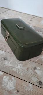 Vintage Metalen Gereedschapskist - Groen, Ophalen, Gebruikt