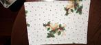 NIEUW linnen kerstloper met 6 bijbehorende placemats, Ophalen of Verzenden, Nieuw