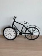 Metalen fiets klok 50 cm clock, Ophalen of Verzenden, Zo goed als nieuw, Analoog, Staande klok