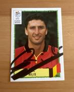 Luc Nilis Gesigneerde Panini Sticker, Verzamelen, Ophalen of Verzenden, Gebruikt, Buitenlandse clubs, Spelerskaart