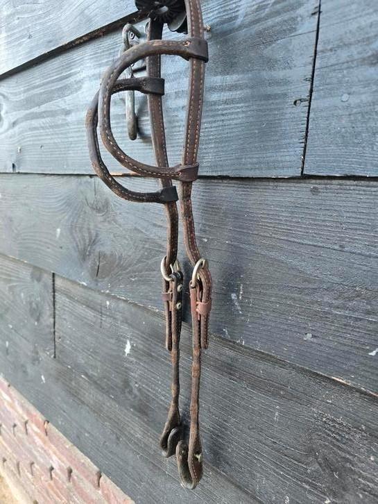 Two ear western hoofdstel, Dieren en Toebehoren, Paarden en Pony's | Hoofdstellen en Tuigage, Gebruikt, Western, Ophalen of Verzenden