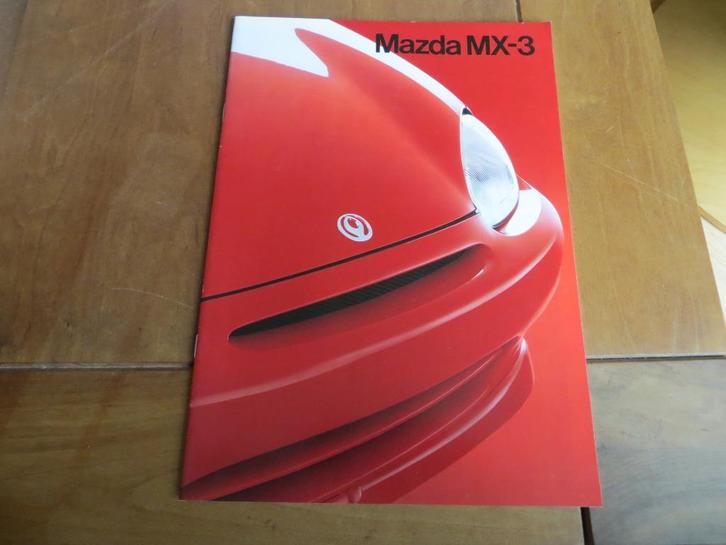 Folder Mazda MX-3 1994, Boeken, Auto's | Folders en Tijdschriften, Zo goed als nieuw, Mazda, Ophalen of Verzenden