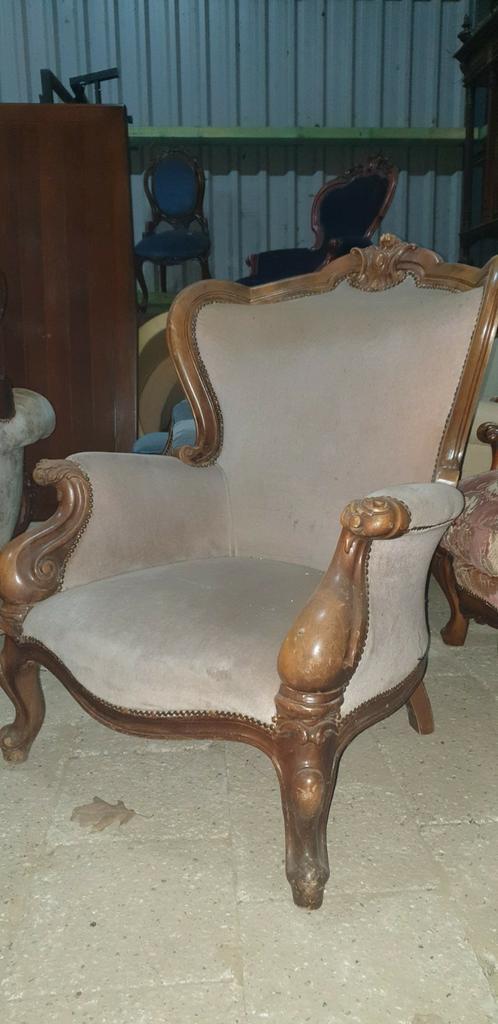Lodewijk barok fauteuil, Antiek en Kunst, Antiek | Meubels | Stoelen en Banken, Ophalen