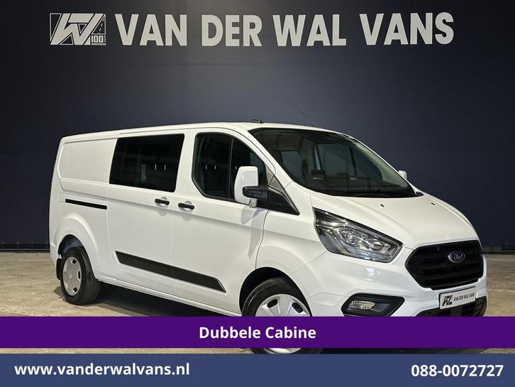 Ford Transit Custom 2.0 TDCI 131pk L2H1 Dubbele Cabine Euro6, Auto's, Bestelauto's, Bedrijf, Te koop, ABS, Airconditioning, Alarm
