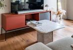 MOET WEG salontafel Italiaans Carrara marmer – 70x70cm, Ophalen, Overige materialen, Gebruikt, 50 tot 100 cm
